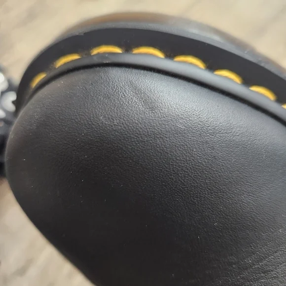 DR.MARTENS ZIP NAPPA 1460 BLACK Combat Moto boots, US Mens 4,US Women's 5 - Picture 12 of 12